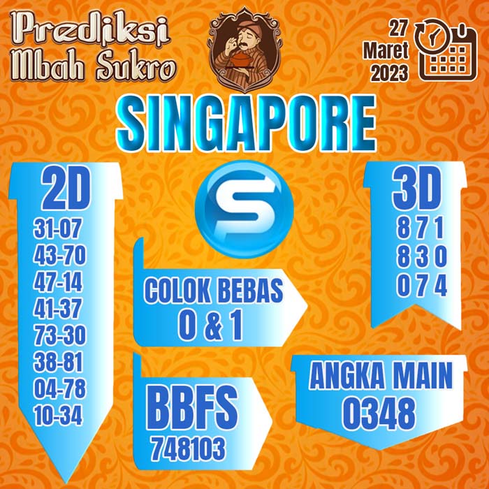 PREDIKSI MBAH SUKRO SINGAPORE