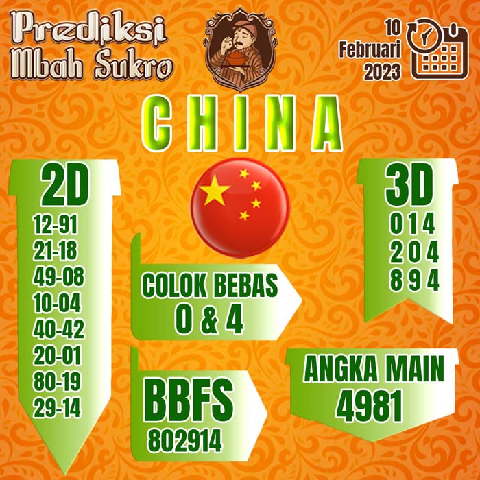PREDIKSI MBAH SUKRO CHINA