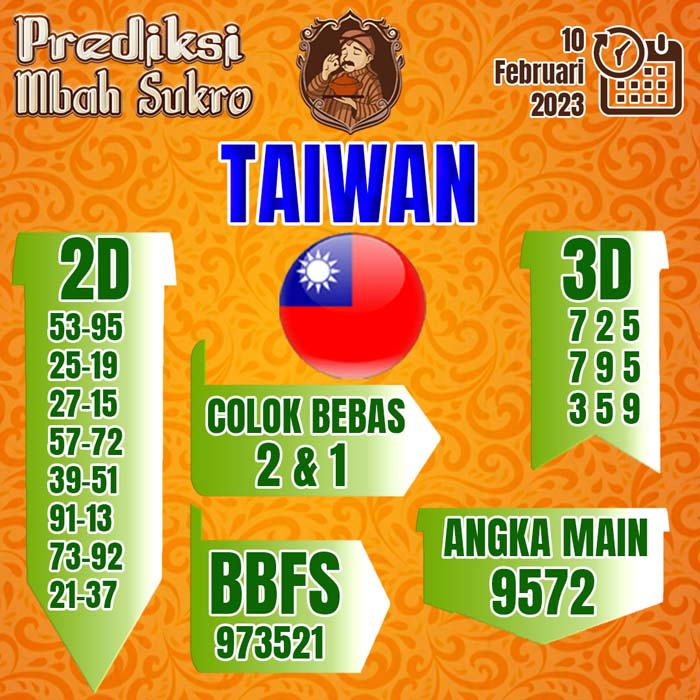 PREDIKSI MBAH SUKRO TAIWAN