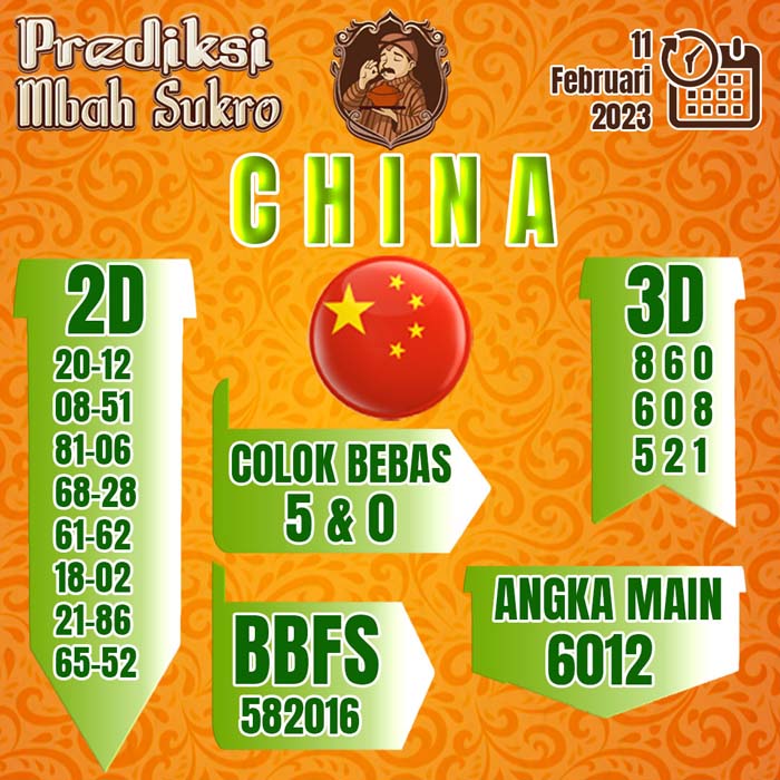 PREDIKSI MBAH SUKRO CHINA