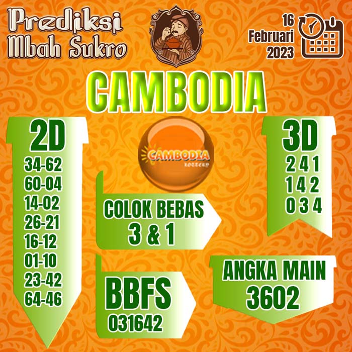 PREDIKSI MBAH SUKRO CAMBODIA