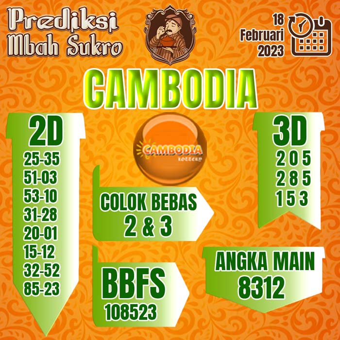 PREDIKSI MBAH SUKRO CAMBODIA