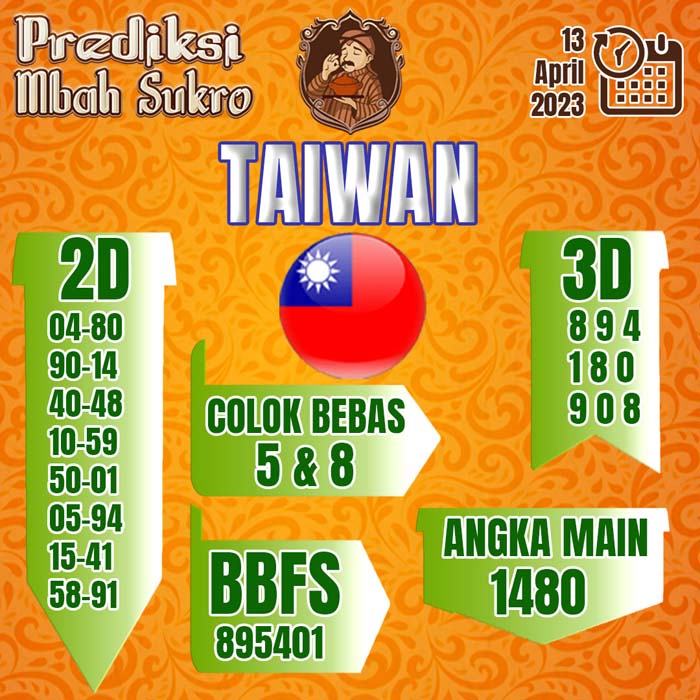 PREDIKSI MBAH SUKRO TAIWAN