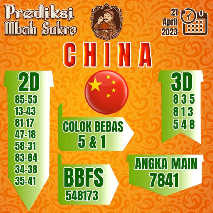 PREDIKSI MBAH SUKRO CHINA