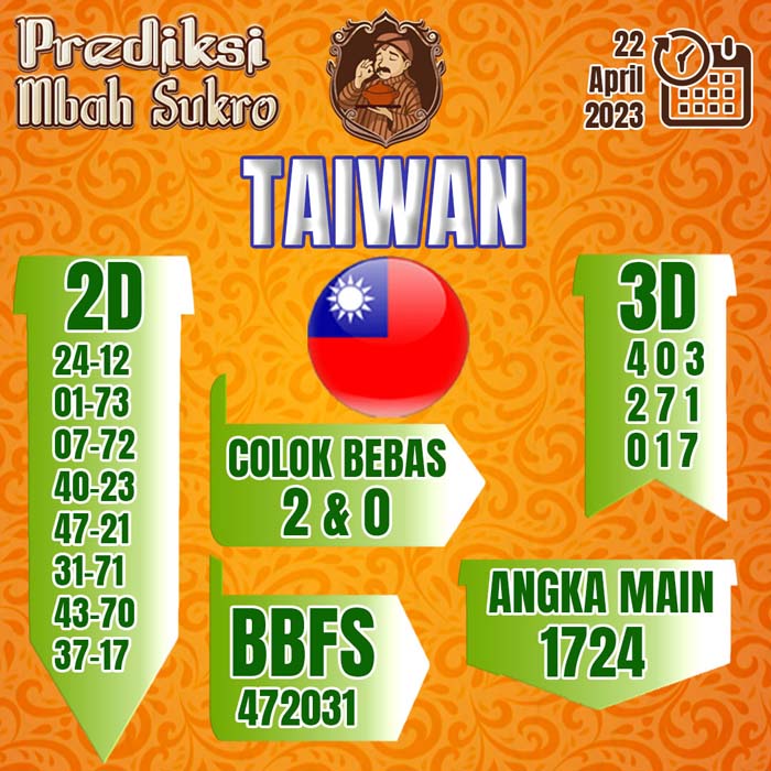 PREDIKSI MBAH SUKRO TAIWAN