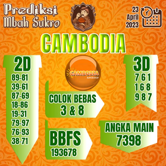 PREDIKSI MBAH SUKRO CAMBODIA