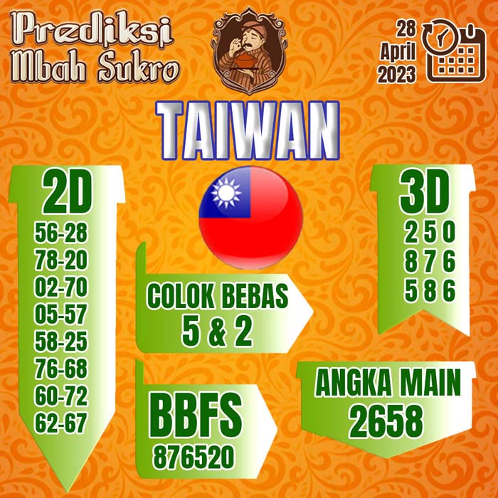 PREDIKSI MBAH SUKRO TAIWAN