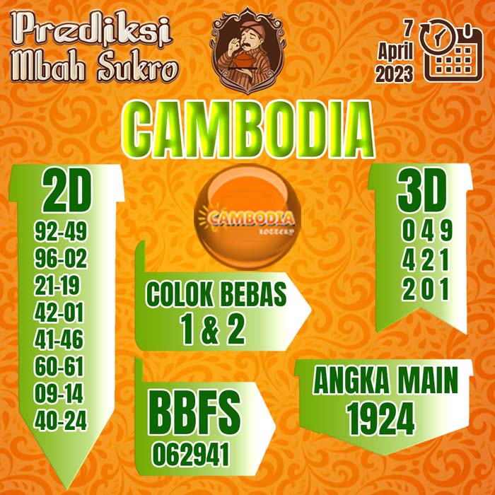 PREDIKSI MBAH SUKRO CAMBODIA