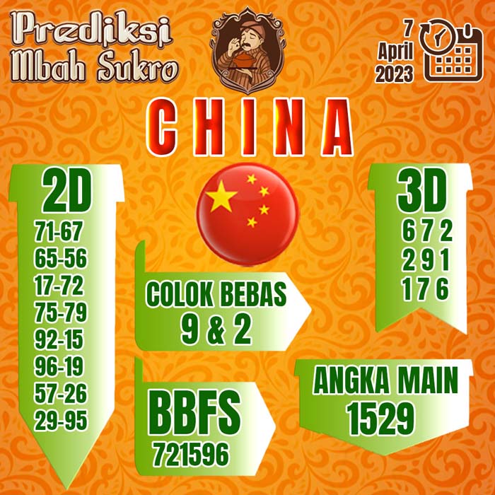 PREDIKSI MBAH SUKRO CHINA