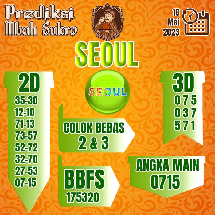 PREDIKSI MBAH SUKRO SEOUL