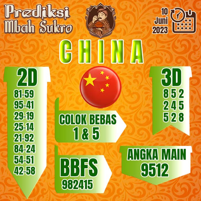 PREDIKSI MBAH SUKRO CHINA
