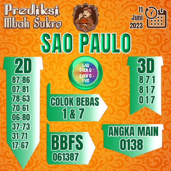 PREDIKSI MBAH SUKRO SAO PAULO