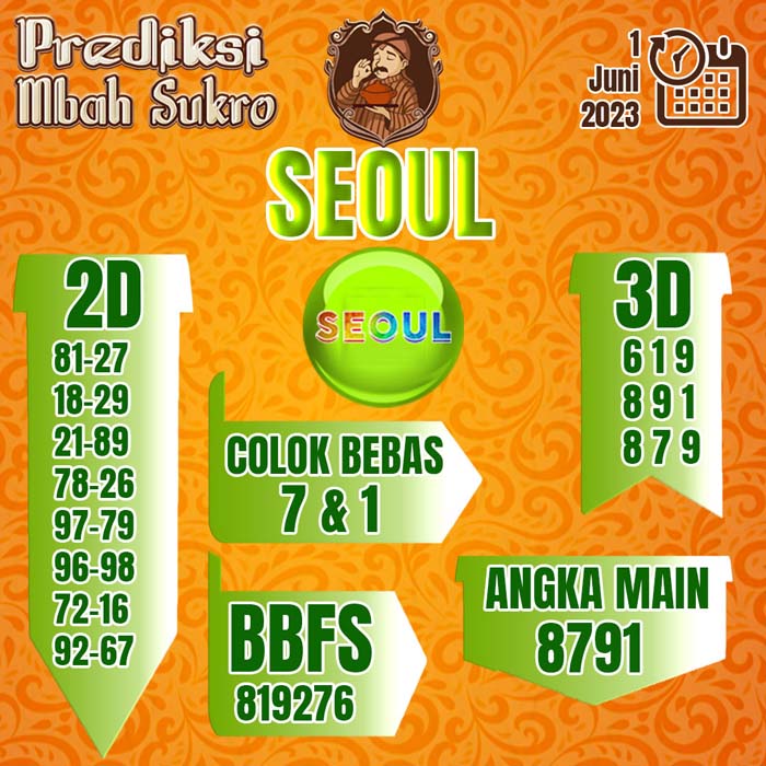 PREDIKSI MBAH SUKRO SEOUL