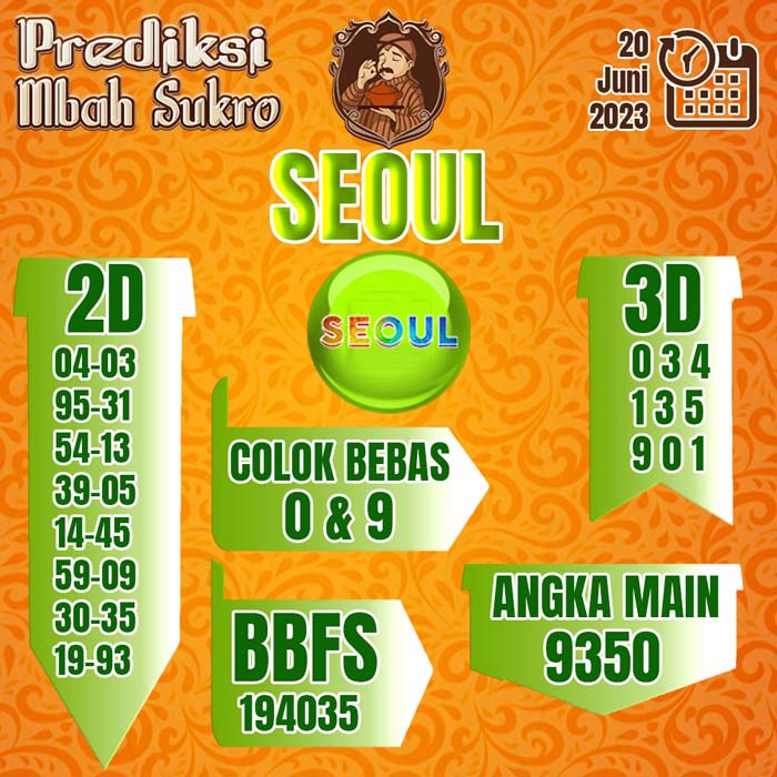 PREDIKSI MBAH SUKRO SEOUL