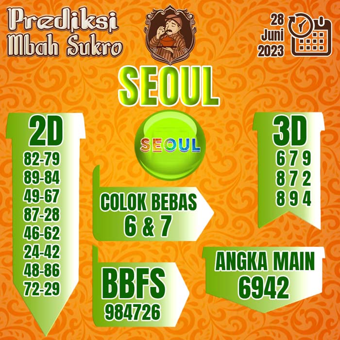 PREDIKSI MBAH SUKRO SEOUL