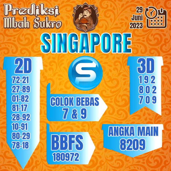 PREDIKSI MBAH SUKRO SINGAPORE