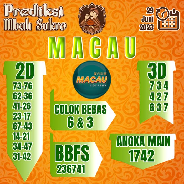 PREDIKSI MBAH SUKRO MACAU