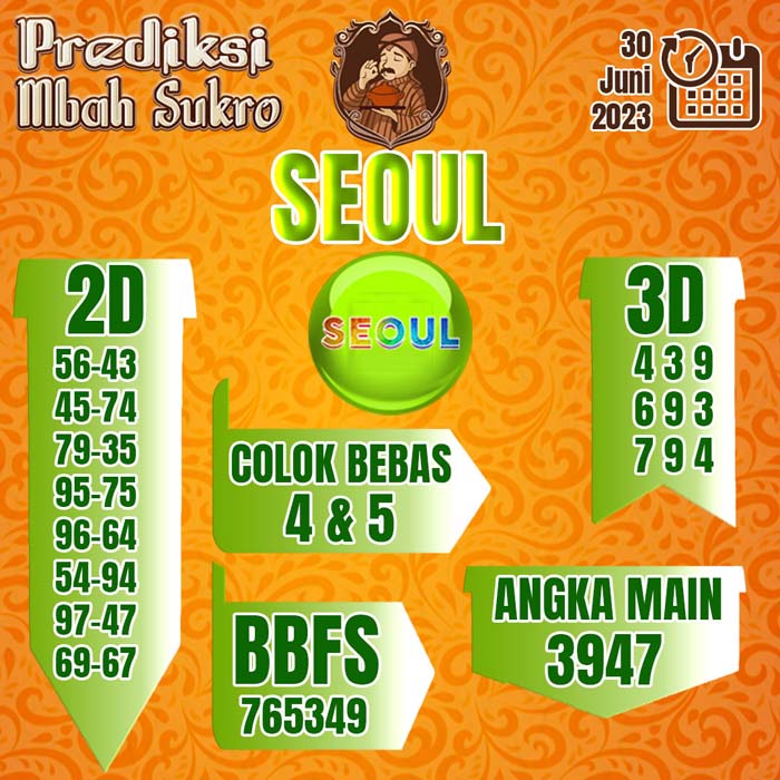 PREDIKSI MBAH SUKRO SEOUL
