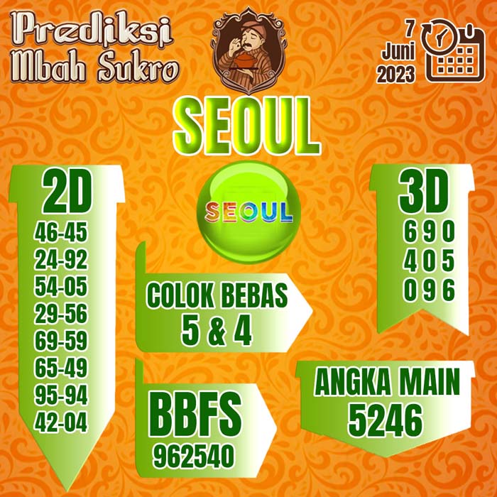 PREDIKSI MBAH SUKRO SEOUL