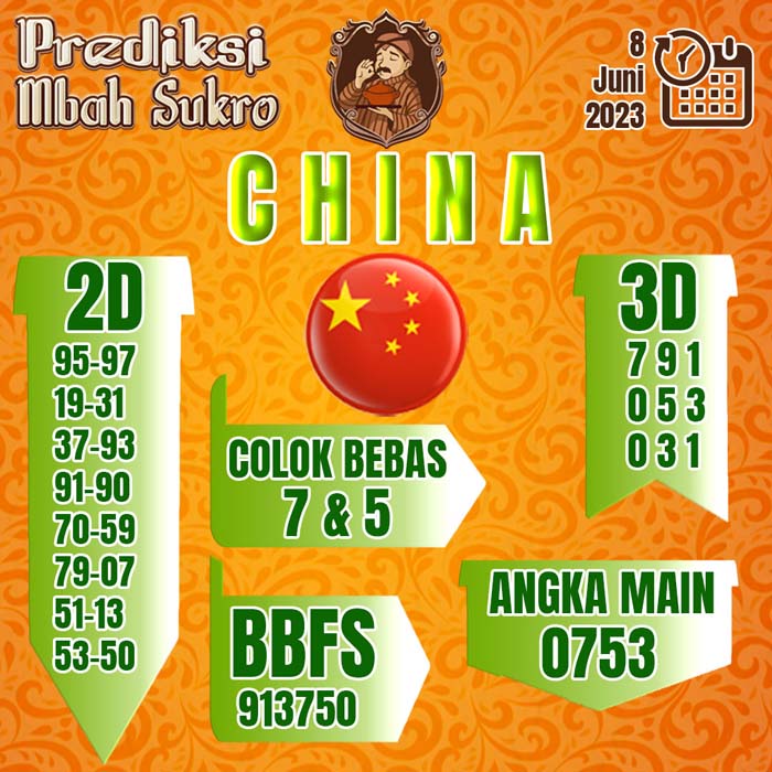PREDIKSI MBAH SUKRO CHINA