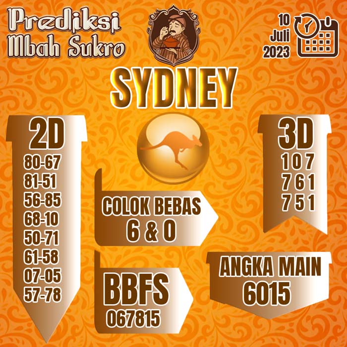 PREDIKSI MBAH SUKRO SYDNEY