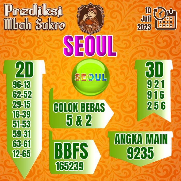 PREDIKSI MBAH SUKRO SEOUL