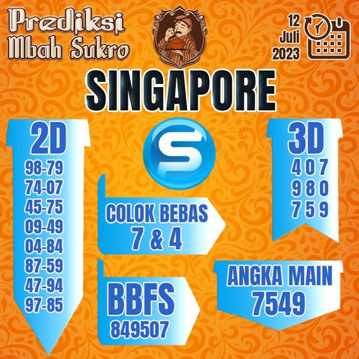 PREDIKSI MBAH SUKRO SINGAPORE