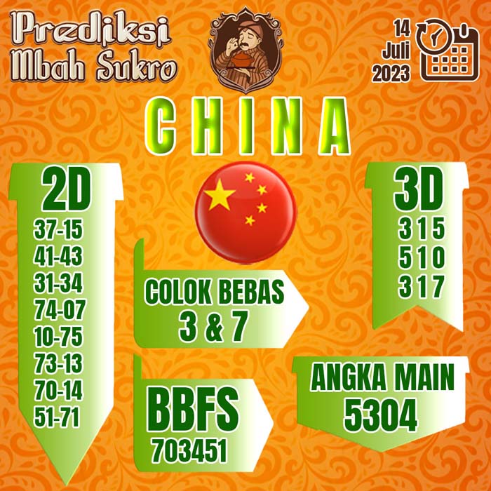 PREDIKSI MBAH SUKRO CHINA