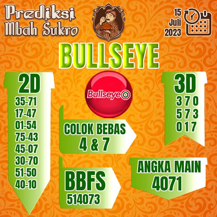 PREDIKSI MBAH SUKRO BULLSEYE