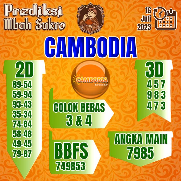 PREDIKSI MBAH SUKRO CAMBODIA