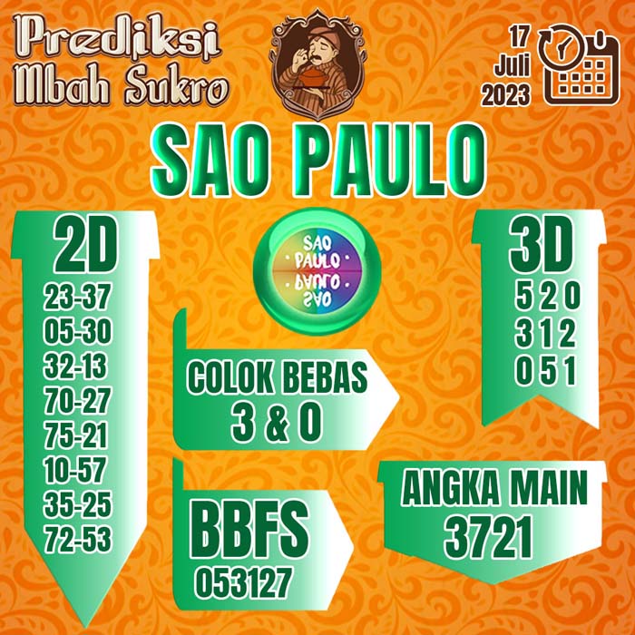 PREDIKSI MBAH SUKRO SAO PAULO