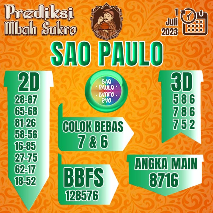 PREDIKSI MBAH SUKRO SAO PAULO