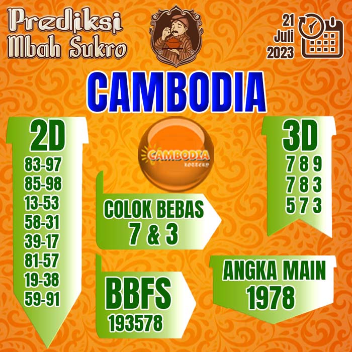PREDIKSI MBAH SUKRO CAMBODIA