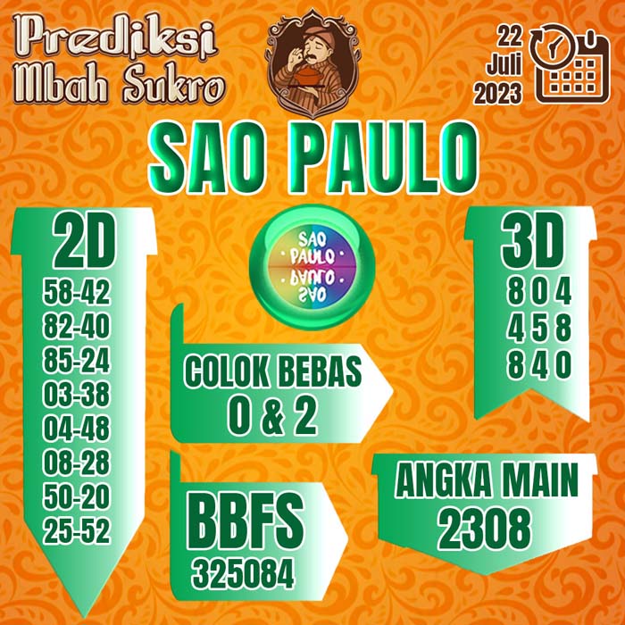 PREDIKSI MBAH SUKRO SAO PAULO