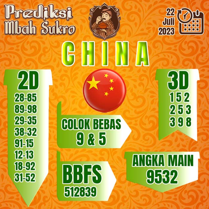 PREDIKSI MBAH SUKRO CHINA