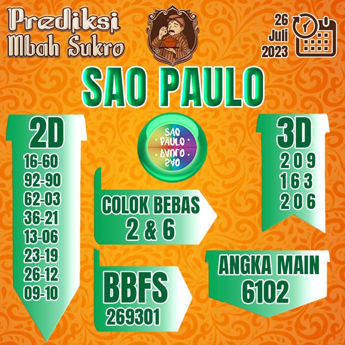 PREDIKSI MBAH SUKRO SAO PAULO