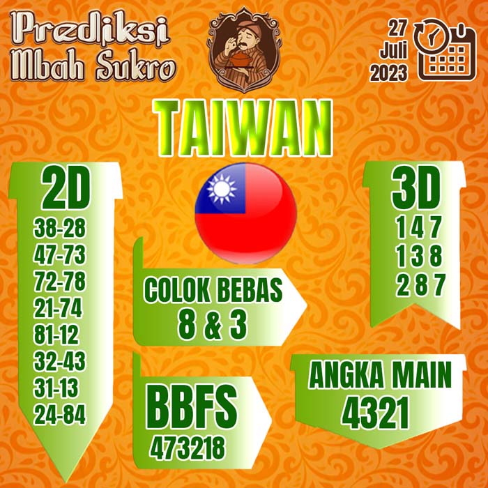 PREDIKSI MBAH SUKRO TAIWAN