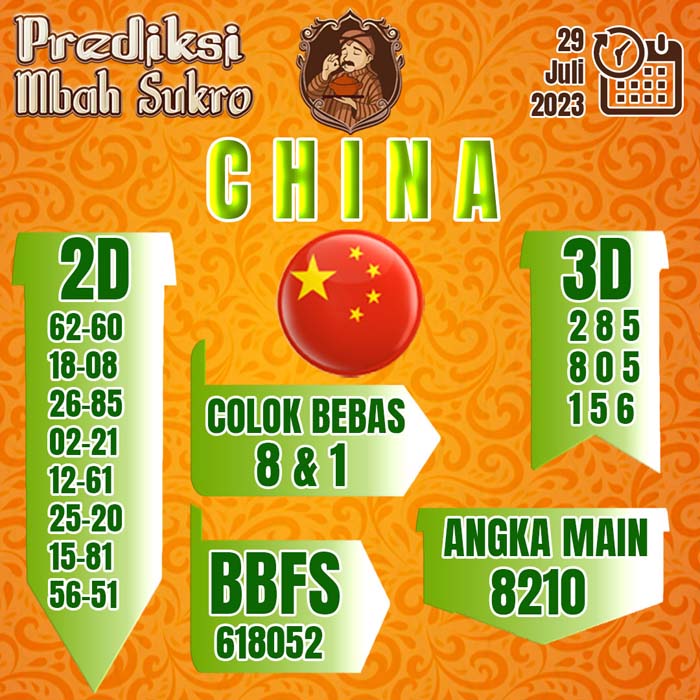 PREDIKSI MBAH SUKRO CHINA