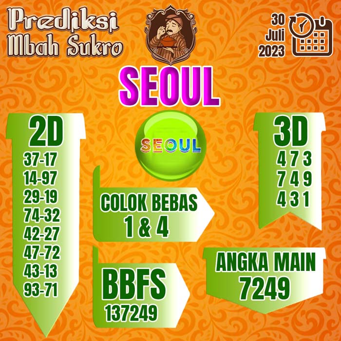 PREDIKSI MBAH SUKRO SEOUL
