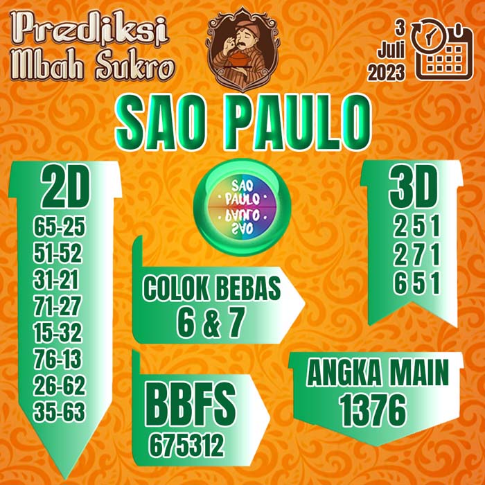 PREDIKSI MBAH SUKRO SAO PAULO