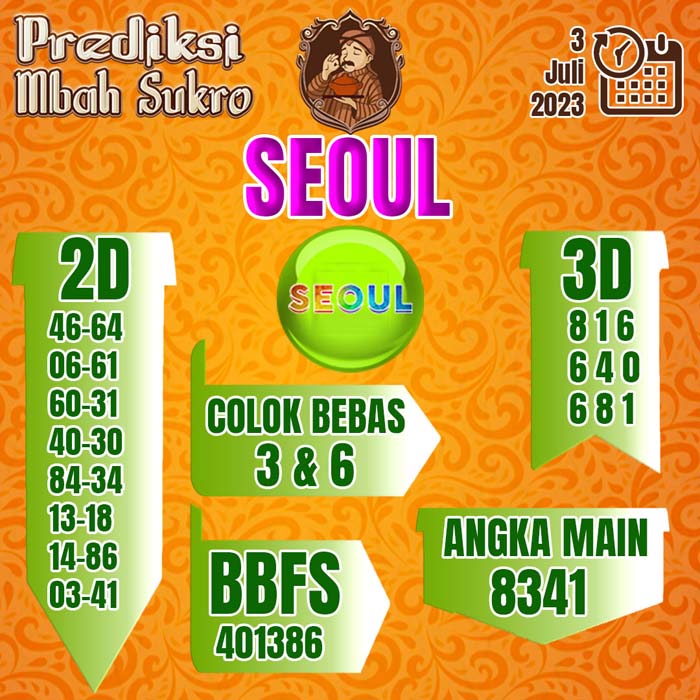 PREDIKSI MBAH SUKRO SEOUL