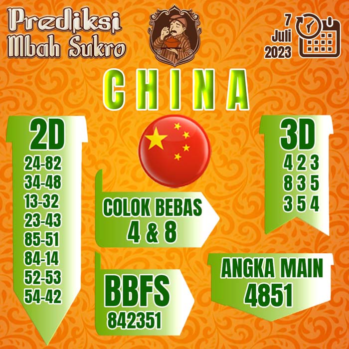 PREDIKSI MBAH SUKRO CHINA